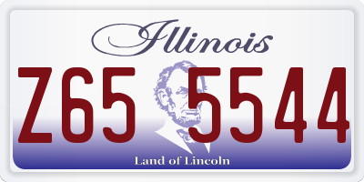 IL license plate Z655544