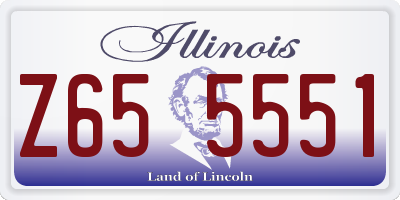 IL license plate Z655551