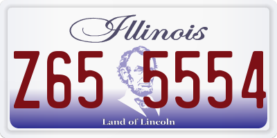 IL license plate Z655554