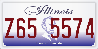 IL license plate Z655574