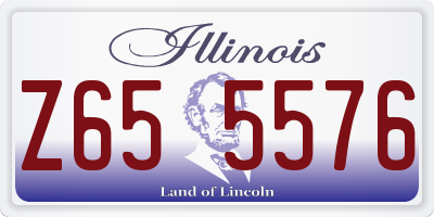 IL license plate Z655576