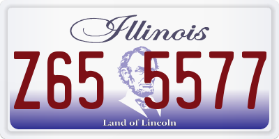 IL license plate Z655577