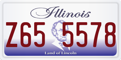 IL license plate Z655578