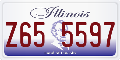 IL license plate Z655597