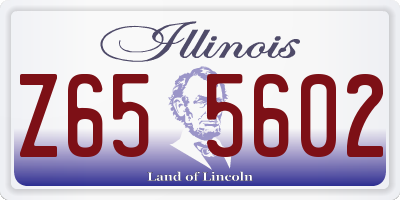 IL license plate Z655602