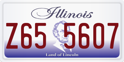 IL license plate Z655607