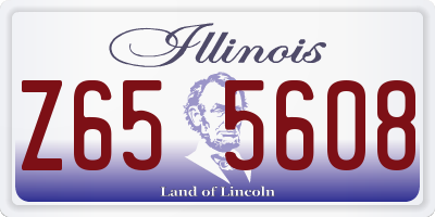 IL license plate Z655608