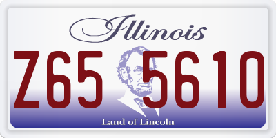 IL license plate Z655610