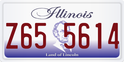 IL license plate Z655614