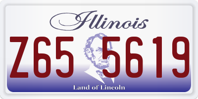 IL license plate Z655619