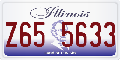 IL license plate Z655633