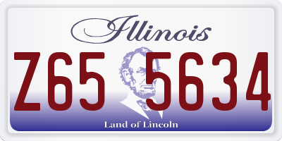 IL license plate Z655634