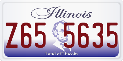 IL license plate Z655635