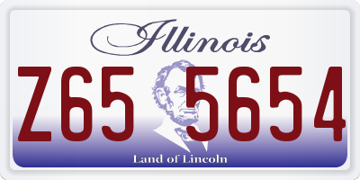 IL license plate Z655654