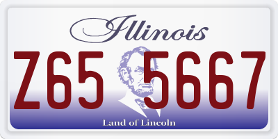 IL license plate Z655667