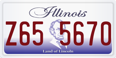 IL license plate Z655670