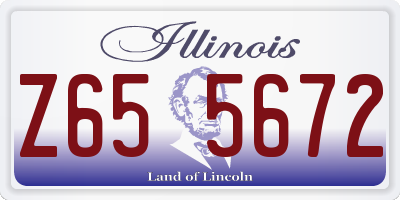 IL license plate Z655672