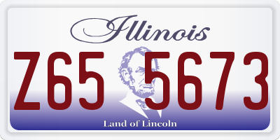 IL license plate Z655673