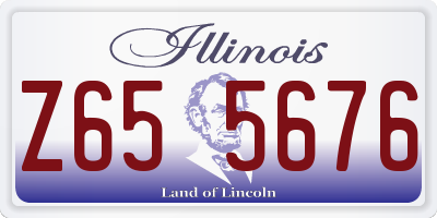 IL license plate Z655676