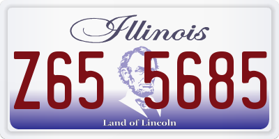 IL license plate Z655685