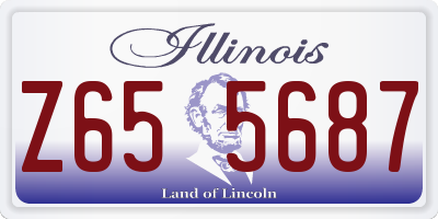 IL license plate Z655687