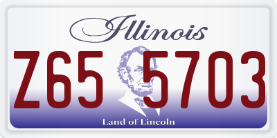 IL license plate Z655703