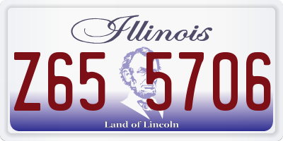 IL license plate Z655706