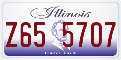 IL license plate Z655707