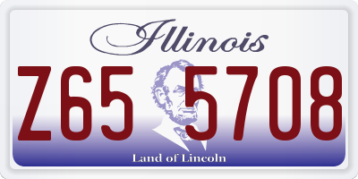 IL license plate Z655708