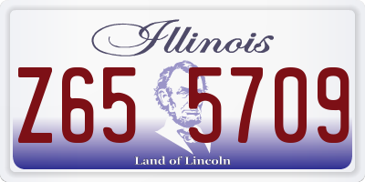IL license plate Z655709