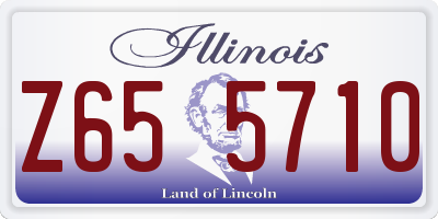 IL license plate Z655710