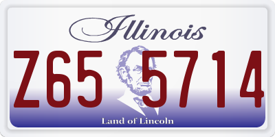IL license plate Z655714