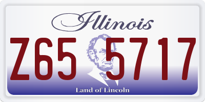IL license plate Z655717