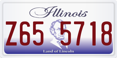 IL license plate Z655718