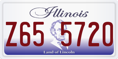 IL license plate Z655720