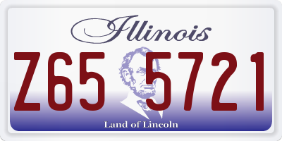 IL license plate Z655721