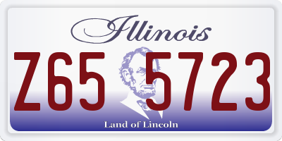 IL license plate Z655723