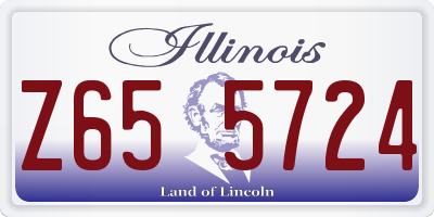 IL license plate Z655724
