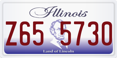 IL license plate Z655730