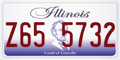 IL license plate Z655732