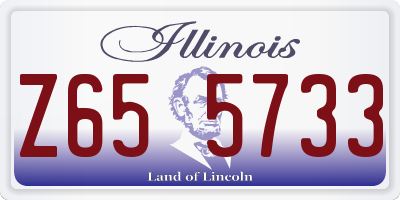 IL license plate Z655733