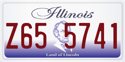 IL license plate Z655741