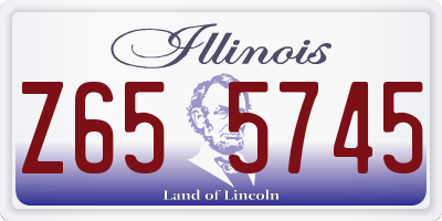 IL license plate Z655745