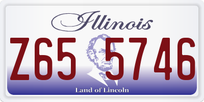 IL license plate Z655746