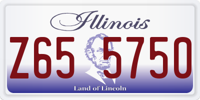 IL license plate Z655750