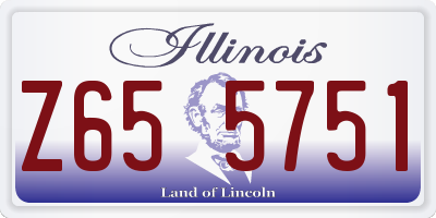 IL license plate Z655751