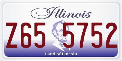 IL license plate Z655752