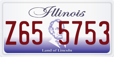 IL license plate Z655753