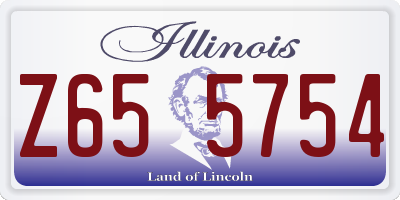 IL license plate Z655754