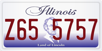 IL license plate Z655757